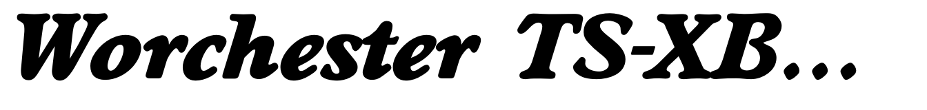 Worchester TS-XBold Italic